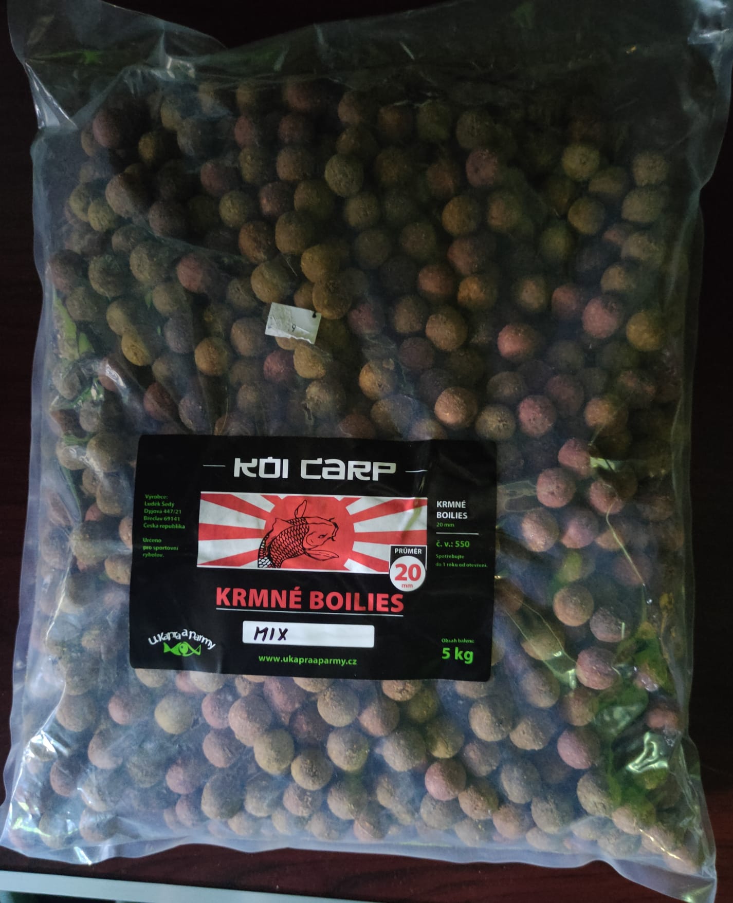 Krmné boilies KOI CARP 5kg 20mm MIX